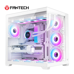 Fantech Cg85 Lumina  Tower Gaming Case White (dual Chamber)