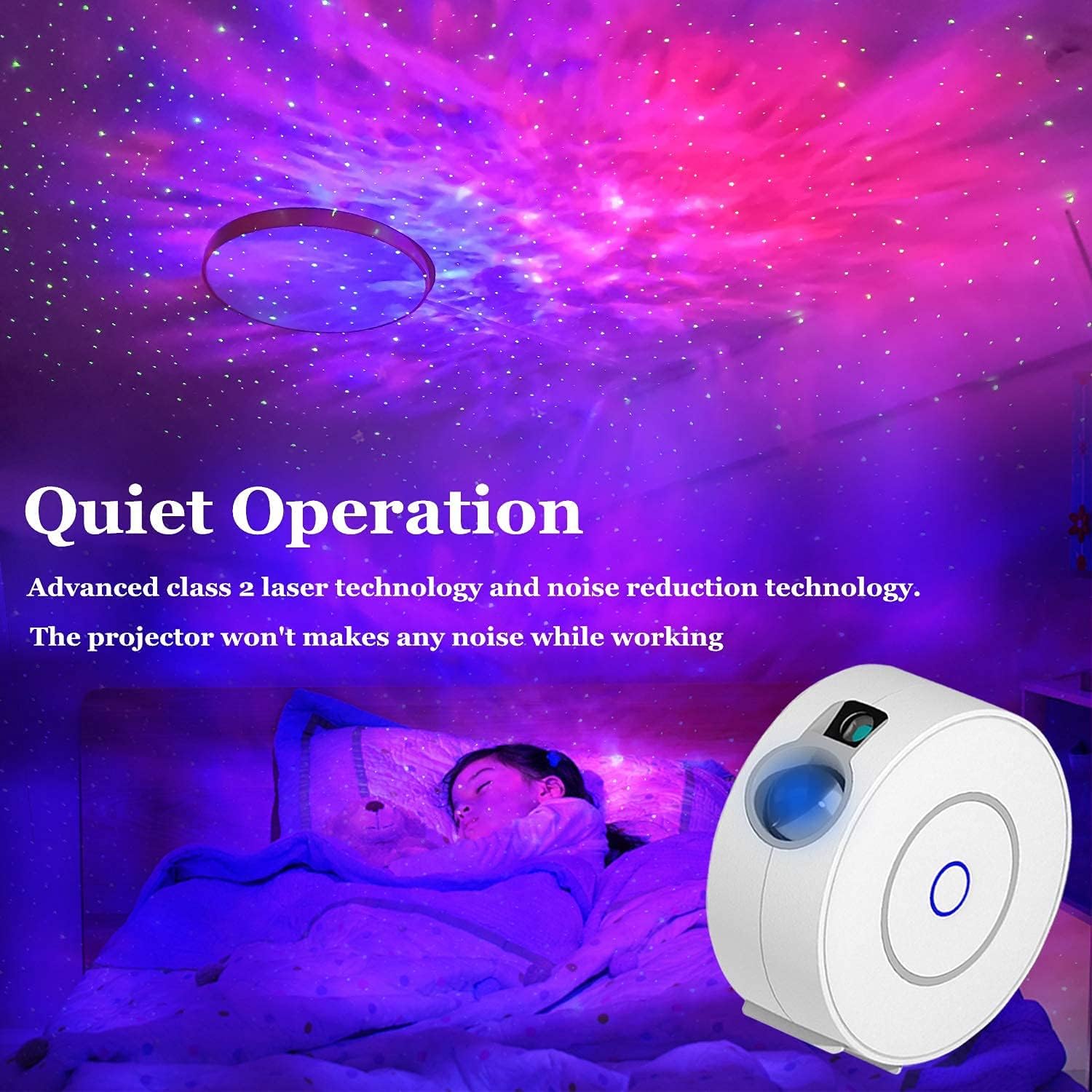 Btf - Lighting Smart Galaxy Projector Compatible with Alexa & Google Home with projectors