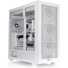 Thermaltake Ax500 Full Tower Pc Case, 4x 140mm 140 Pre Installed Fans, Up To 420mm Radiator & 14x Fan Support, Dust Filters, Steel & Tempered Glass Panels, Spcc Material, White
