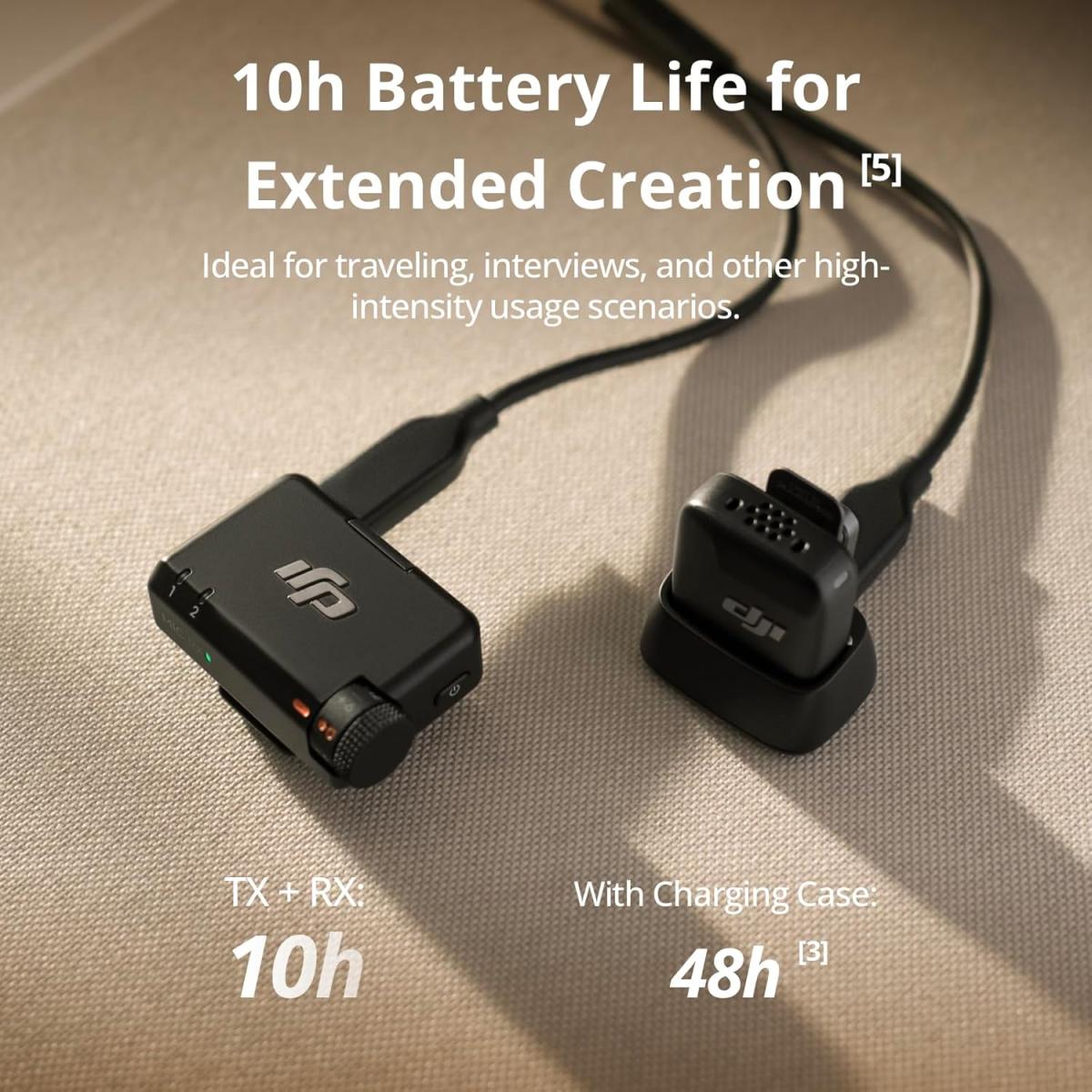 DJI Mic Mini (1 TX + 1 RX), Wireless Lavalier Microphone for iPhone/Camera/Android, Ultralight, Detail-Rich Audio, Noise Cancelling, Automatic Limiting, Vlog, Streaming, 400m Transmission DJI Mic Mini (1 TX + 1 RX), Wireless Lavalier Microphone for iPhone/Camera/Android, Ultralight, Detail-Rich Audio, Noise Cancelling, Automatic Limiting, Vlog, Streaming, 400m Transmission