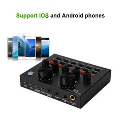 Sound card V8 Mixer Bluetooth SoundCard V8 Audio Soundcard - CompuMe