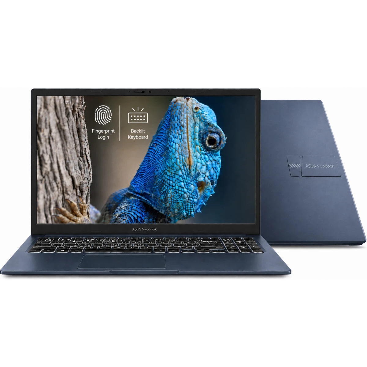 ASUS Vivobook 15 (2025) F1504 Intel Core 5 10-Cores Fast Charge Better Sound Military-Grade Standard w/ Backlit Keyboard & FingerPrint (Customized) , Quiet Blue