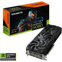 GIGABYTE GeForce RTX 5080 WINDFORCE OC SFF 16GB GDDR7 256-Bit Memory, 2670 MHz Core Clock, 30 Gbps Memory Clock, PCI Express 5.0, Black