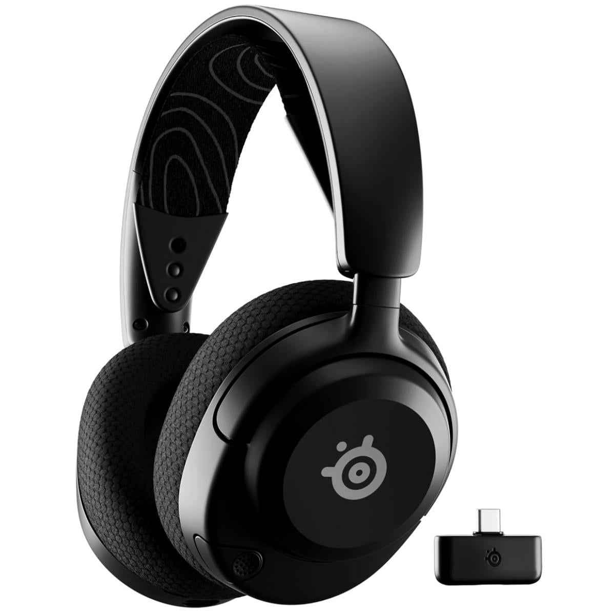 SteelSeries Arctis Nova 5 Wireless (Black) (2.4GHz/Bluetooth) Spatial Surround 7.1 Gaming Headset w/ Neodymium Magnetic Driver Up To 60 HR Battery For PC, Mac, PS5, PS4, Switch, Mobile | Arctis Nova 5 (Black) |
