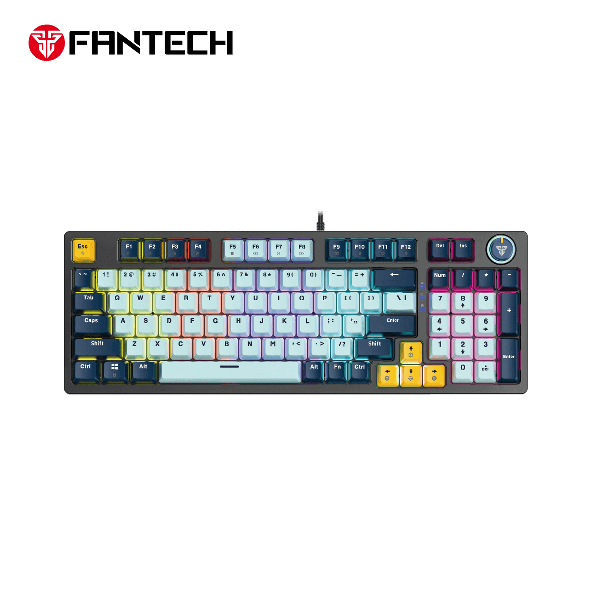 FANTECH ATOM96 MK890V2 MECHANICAL GAMING KEYBOARD – MIZU SERIES SKY BLUE