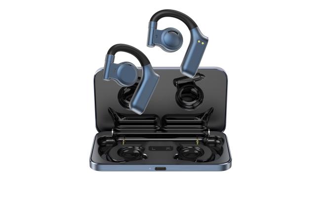 Wiwu Arc T18 Clear Sound Open Wireless Bluetooth Headphone Up to 10 Hours, Bluetooth Range 10 meter Blue