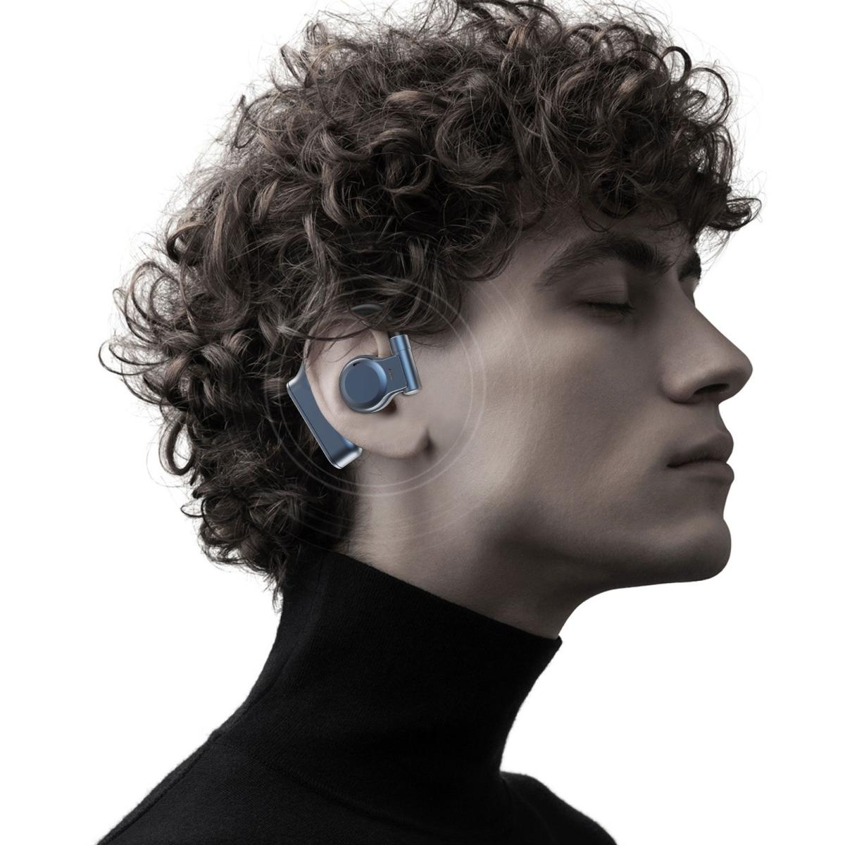 Wiwu Arc T18 Clear Sound Open Wireless Bluetooth Headphone Up to 10 Hours, Bluetooth Range 10 meter Blue