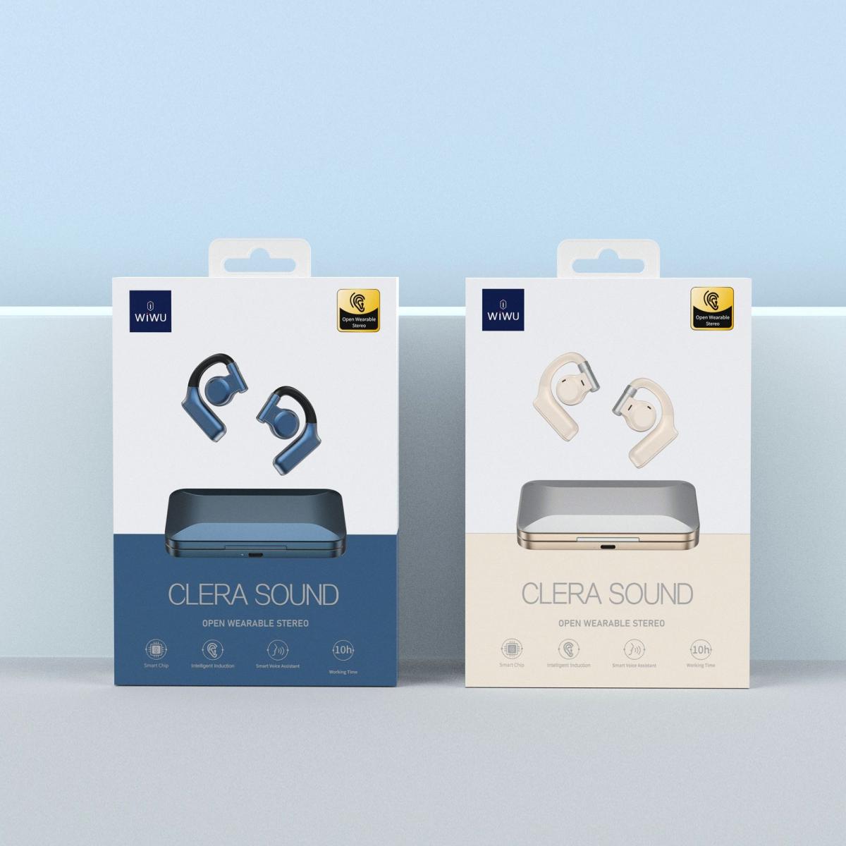 Wiwu Arc T18 Clear Sound Open Wireless Bluetooth Headphone Up to 10 Hours, Bluetooth Range 10 meter White