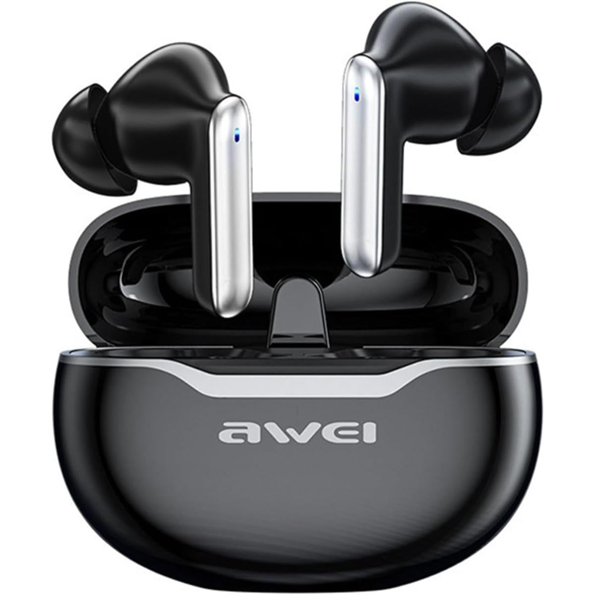 Awei T50 ENC Wireless Headphones 4 Mic Bluetooth TWS Headset HIFI Headphone Touch Control Low Latency Mode ENC Call Earbuds