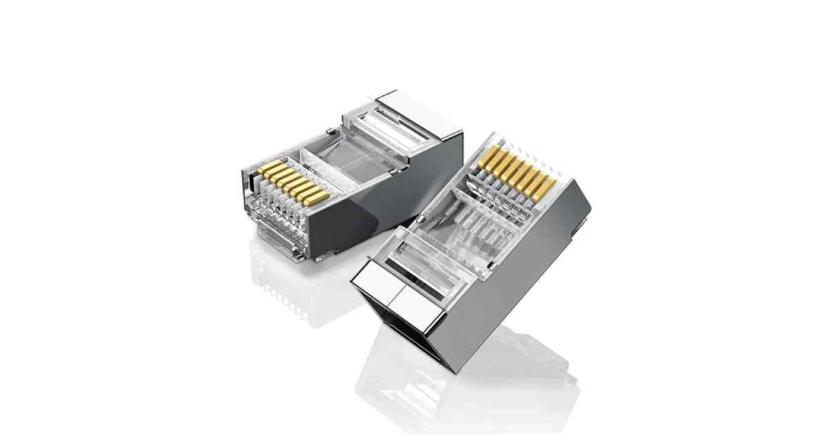 UGREEN Cat 6 RJ45 Shielded Network Connectors (10-Pack) – 8P8C Metal Housing | 20333