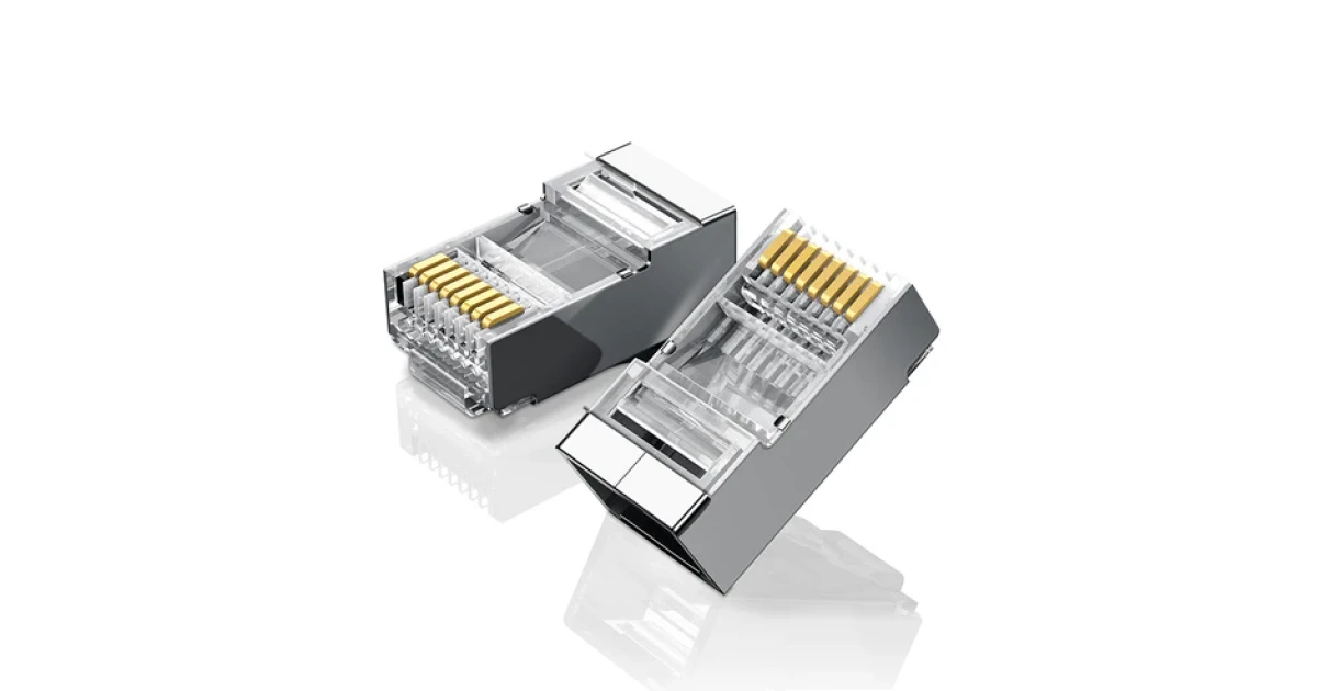 UGREEN Cat 6 RJ45 Shielded Network Connectors (10-Pack) – 8P8C Metal Housing | 20333