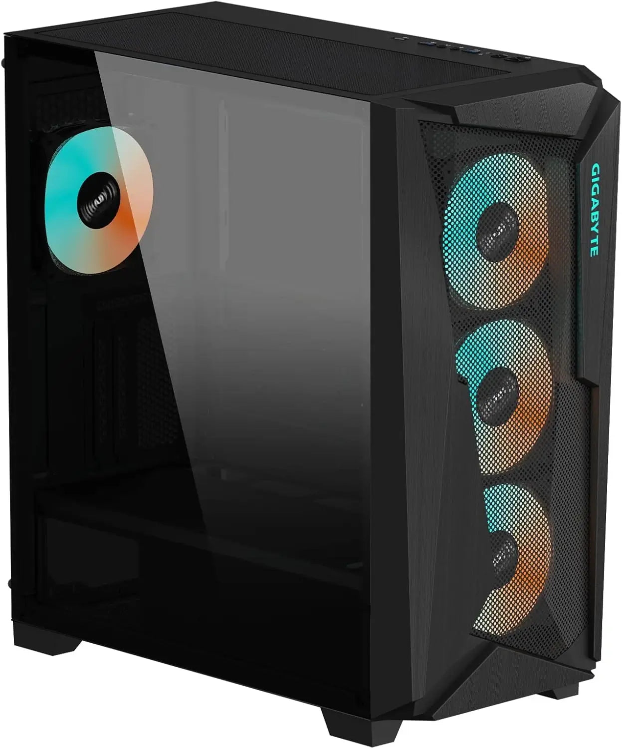 Gigabyte ARGB PC case for desktop computer builds and component installation