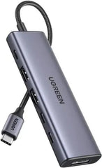 Ugreen 75586 Usb C To 6 In 1 Multiport Adapter Displayport Dp 4k60hz 100w Usb C Pd