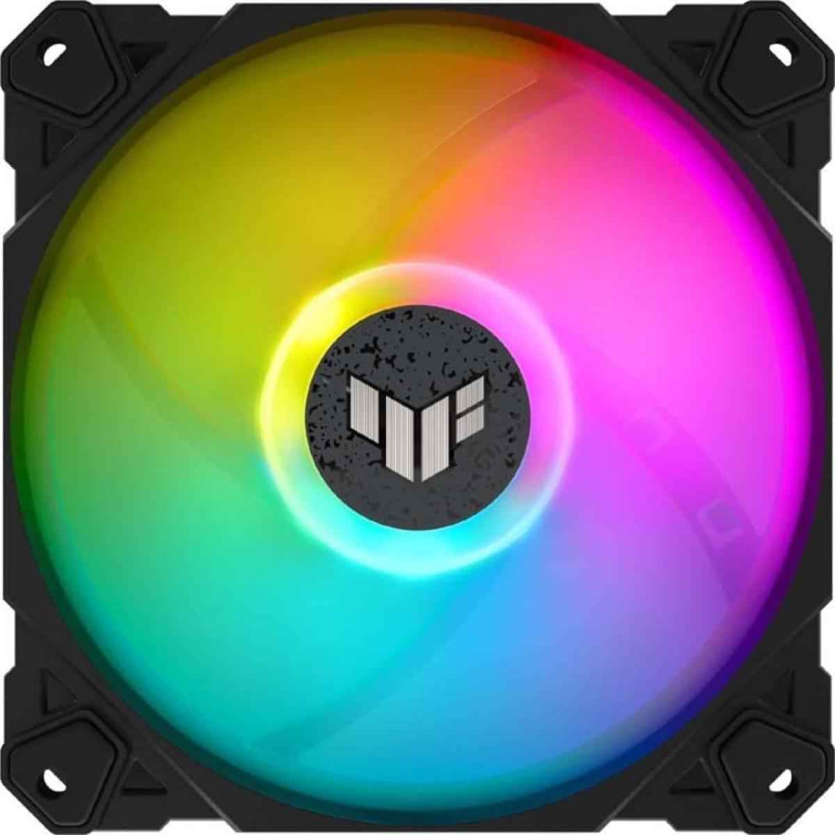 Asus Tuf Gaming Tf120 Argb Fan 3pin Leds Blade 120mm Pwm Control For Computer Case & Liquid Radiator