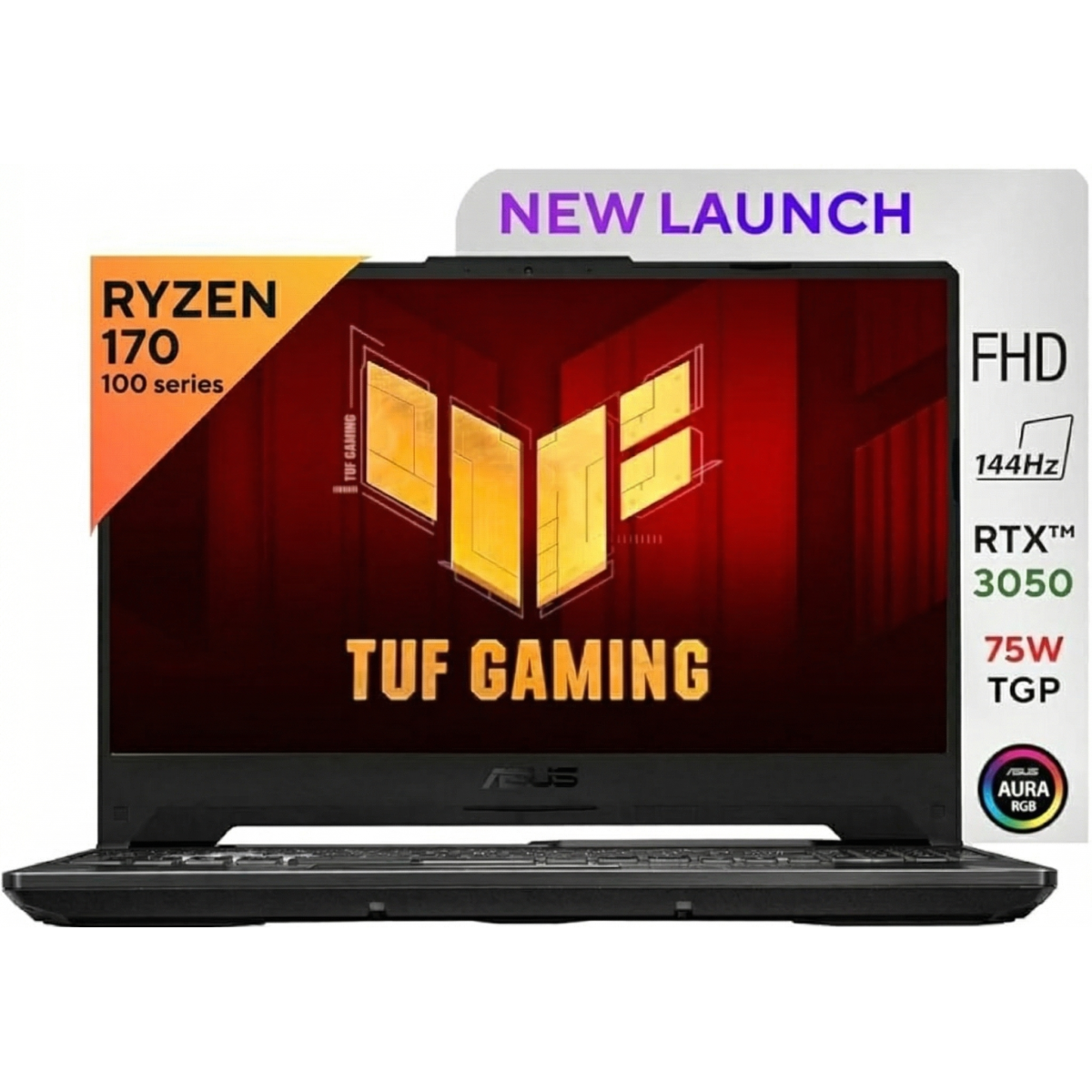 ASUS TUF Gaming A15 (2025) FA506NCQ NEW AMD Ryzen™ 7 170 8-Cores w/ Nvidia RTX 3050 4GB & IPS 144Hz Display - Graphite Black