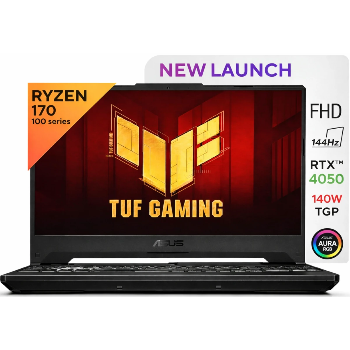 ASUS TUF Gaming A16 (2025) FA607NUQ NEW AMD Ryzen 7 100-Series 170 8-Cores w/ Nvidia RTX 4050 6GB & 144Hz IPS Display - Gray