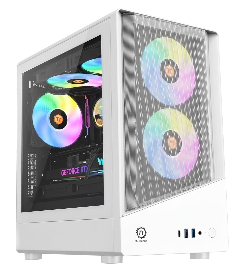 THERMATAKE SHADOW MINI MESH GAMING CASE - White