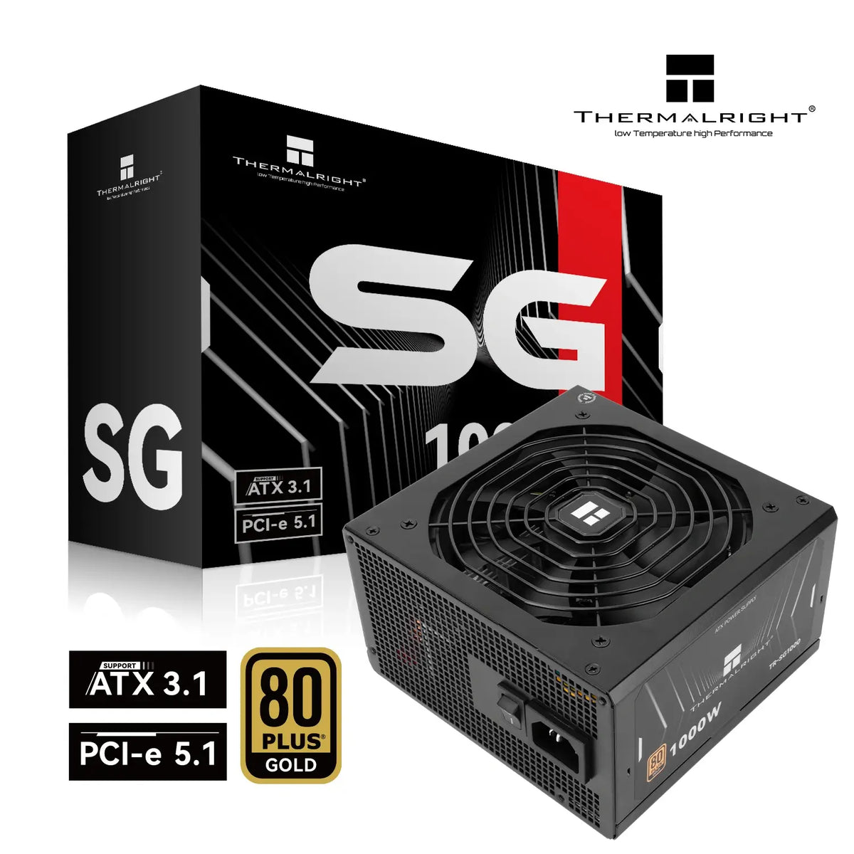 Thermalright SG-1000 1000W ATX 3.1 PCIe 5.1 80 Plus Gold Full Modular Power Supply