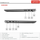 Lenovo ThinkBook 16 Gen 8, 16.0" FHD+ IPS Laptop, Intel Core Ultra 7 255H 16-Core, 16GB DDR5 RAM, 512GB NVMe SSD, Intel Arc 140T Graphics, Thunderbolt 4, Backlit Keyboard, Arctic Grey, 1 Year Warranty
