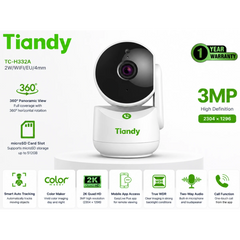 Tiandy TC-H332A 9DA-4 3MP Wi-Fi PT Indoor Security Camera with Auto Tracking