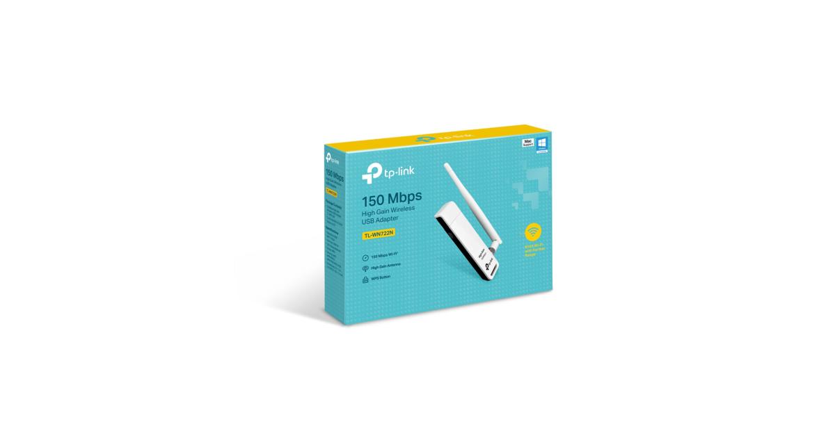 TP-Link TL-WN722N 150Mbps High Gain Wireless USB Adapter TP-Link TL-WN722N 150Mbps High Gain Wireless USB Adapter