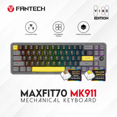 Fantech wireless mechanical gaming keyboard for computer setup