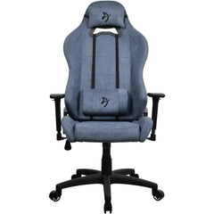 Arozzi Torretta Soft Fabric (2023) Soft Pleasant & Durable Ergonomic Design 3d Armrest 2 Adjustable Height Supportive Pillows & Adjustable Height Blue - CompuMe