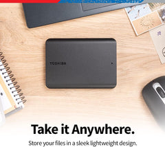 Toshiba Canvio Basics (1/2)tb Portable External Hard Drive Usb 3.0, Black -