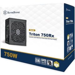 SilverStone Triton 750Rx Gold 750W (ATX 3.1) PCIE 5.1 (12V-2x6 ) 80 Plus Gold Fixed Cables - High Performance Power Supply w/ Silent 120mm Fan | SST-TR750R-GF |