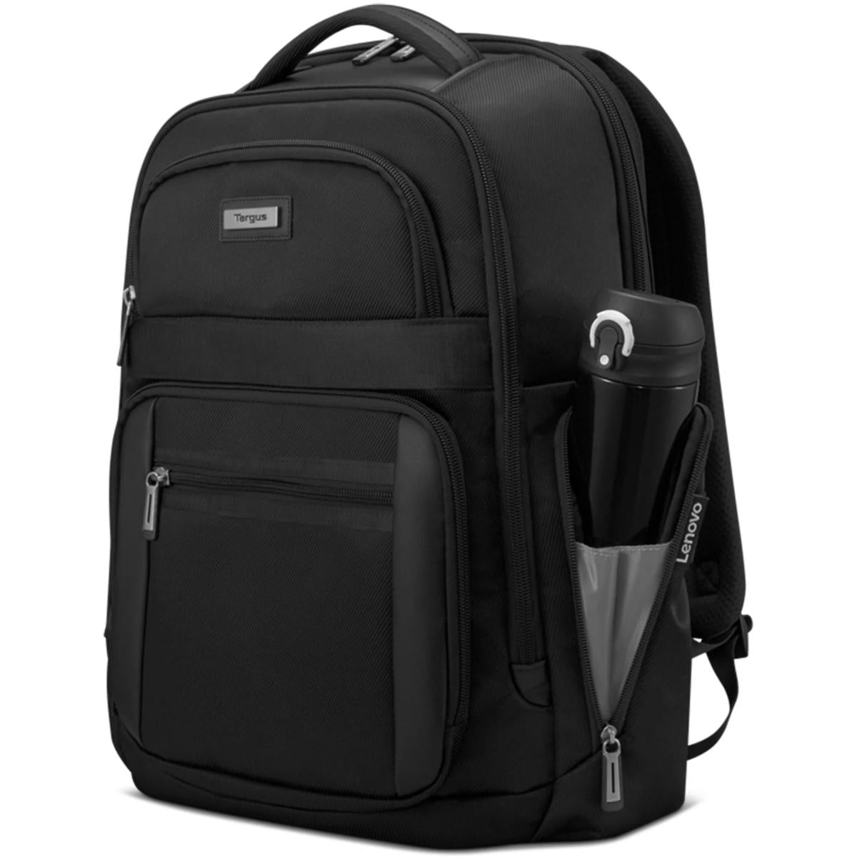 Lenovo Sele Targus 16 Inch Mobile Elite Backpack Dedicated Proteive Laptop Water Resistant Two Water Bottle Black