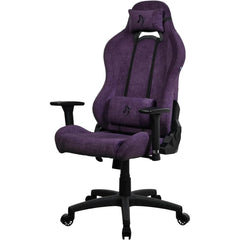 Arozzi Torretta Soft Fabric (2023) Soft Pleasant & Durable Ergonomic Design 3d Armrest 2 Adjustable Height Supportive Pillows & Adjustable Height Purple