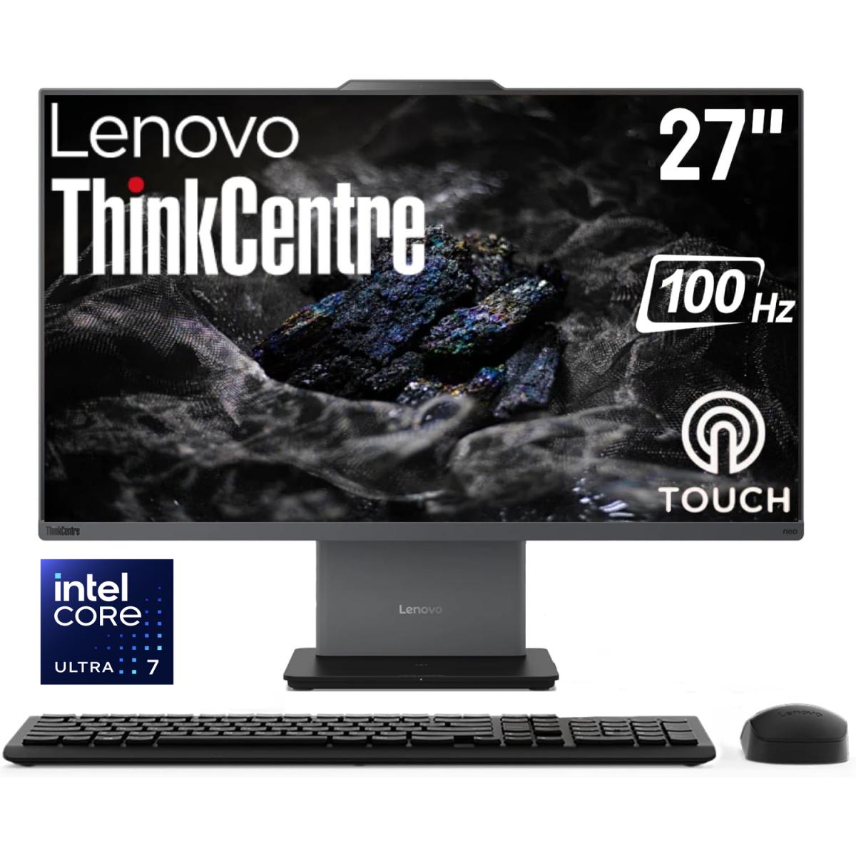 Lenovo Thinkcentre Neo 50a Gen 5 (2025) 27" All In One Pc 1intel® Core 7 240h 10 Cores W/ High Performance Processor & Touch Screen Luna Grey