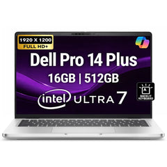 Dell Pro 14 Plus PB14250 (2026) AI Capable PC NEW Intel® Ultra 7 Gen II 266V vPro 8-Cores Elegant & Durable Aluminum Design w/ 3 Years Wrranty , Platinum Silver