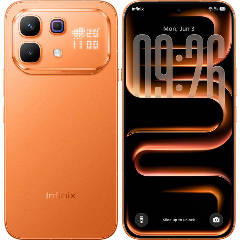 Infinix Note 60 PRO 5G, 8GB & 256GB, 6.78Inch, 6500Mah, Solar Orange - X6878-org