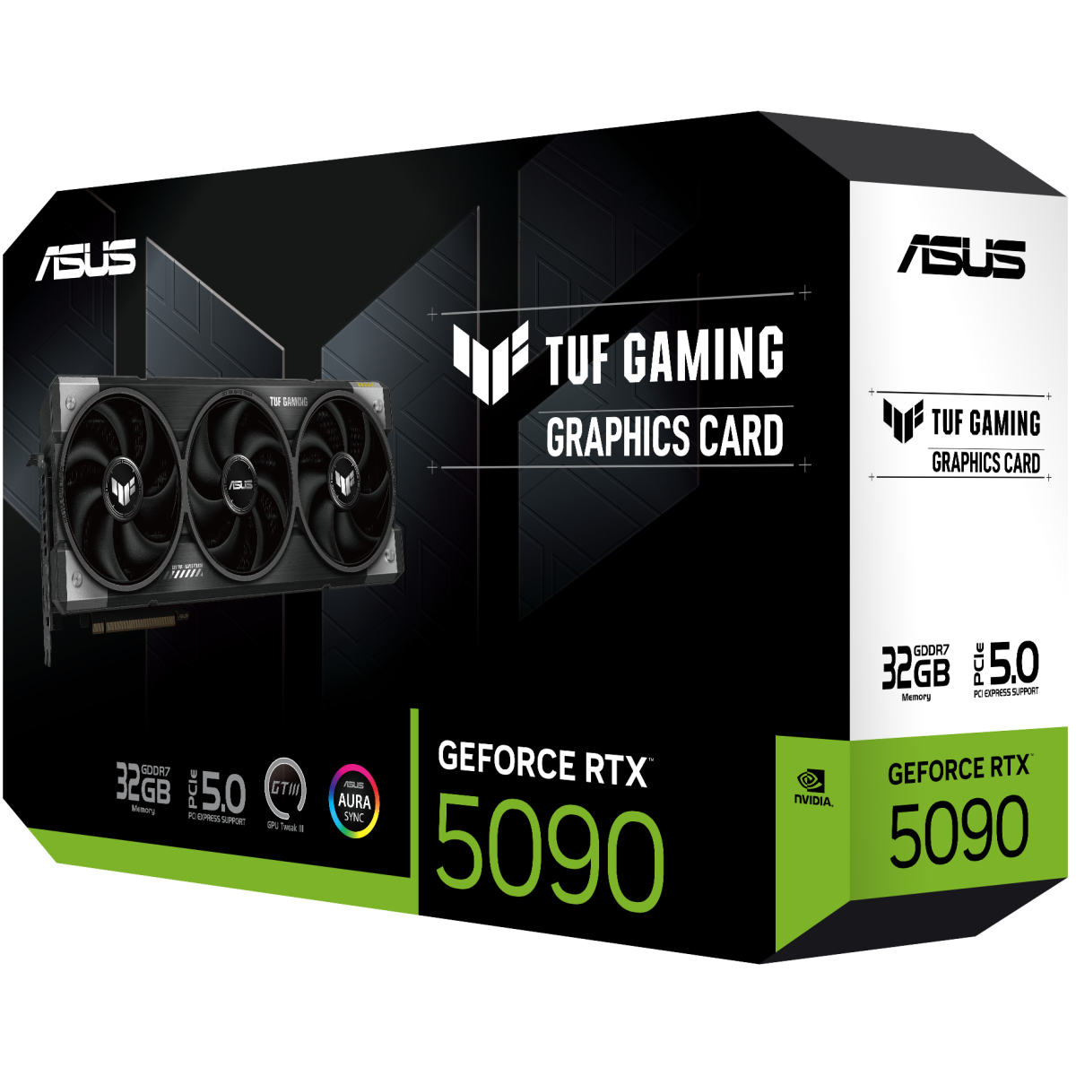 Asus Tuf Gaming Geforce Rtx ™ 5090 32gb Gddr7 Oc Edition Gaming Graphics Card (pcie® 5.0, Hdmi®/dp 2.1, 3.6 Slot, Military Grade Components, Proteive Pcb Coating, Axial Tech Fans, Vapor Chamber)