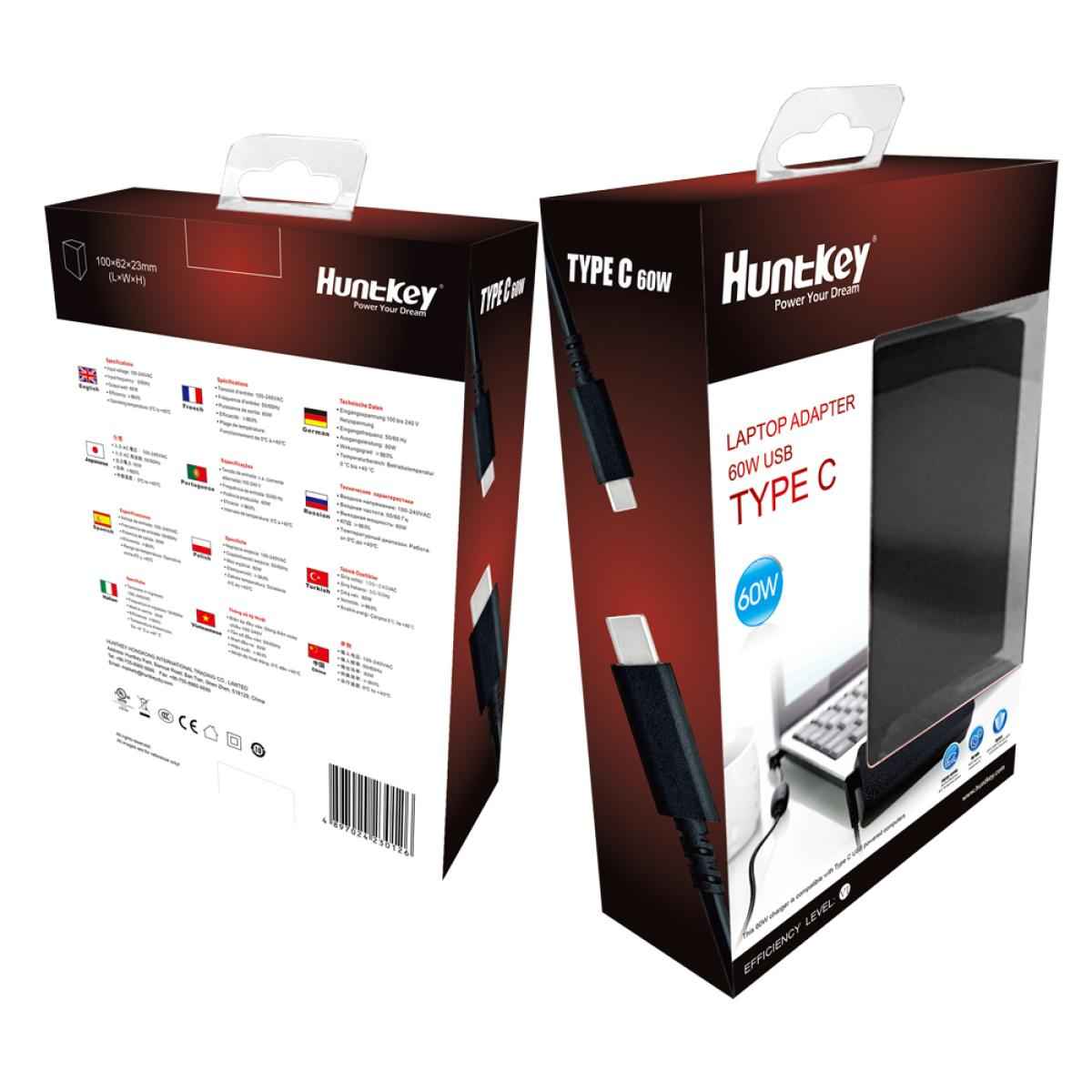 Huntkey 65W Charger Notebook Type C Adapter Huntkey 65W Charger Notebook Type C Adapter