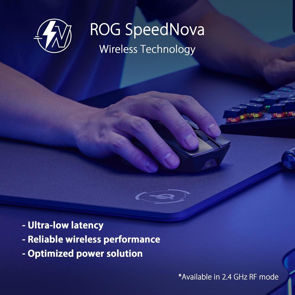 ASUS RGB wireless gaming mouse for computer setup