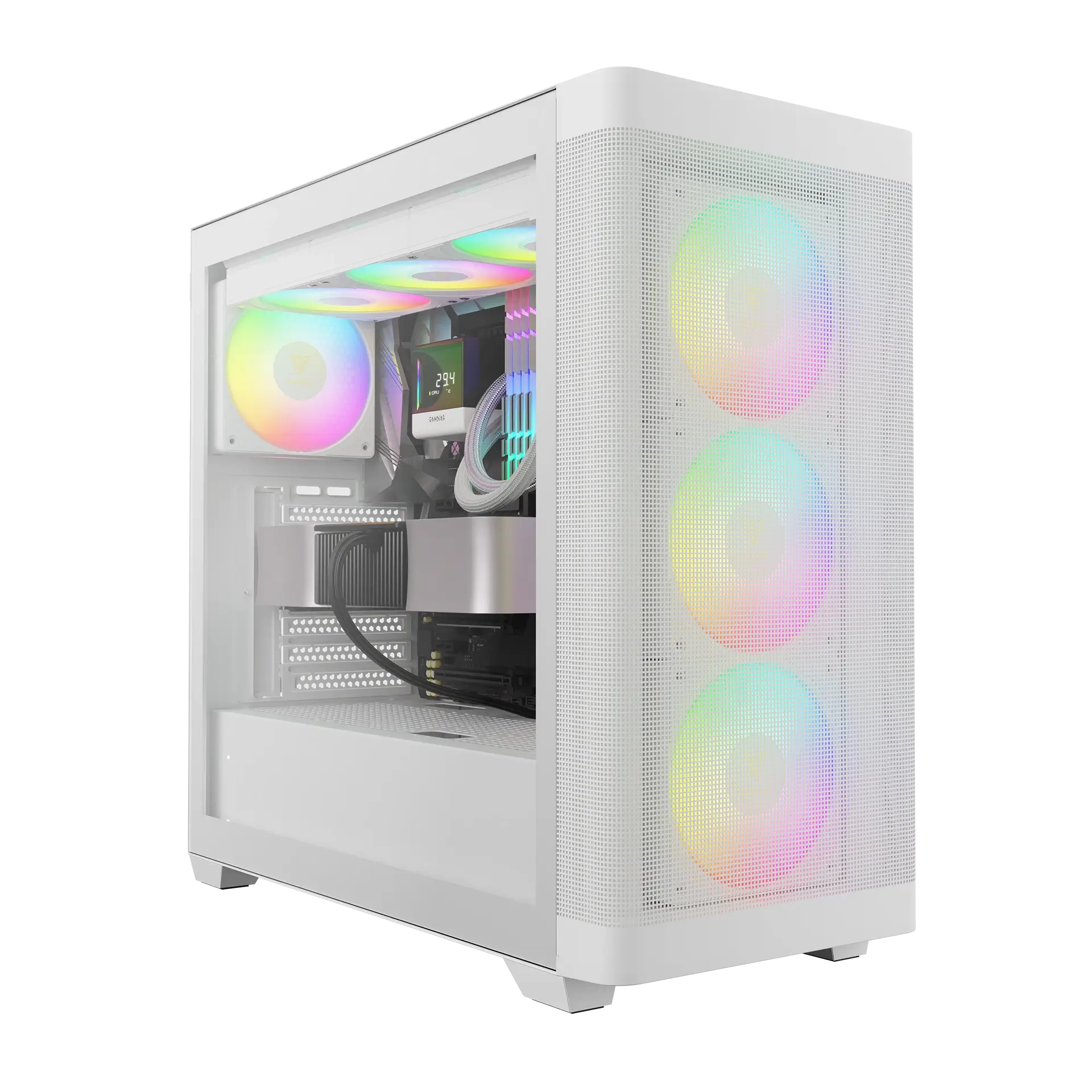 Gamdias Athena M3 Argb Tower Gaming Case White Gamdias Athena M3 Argb Tower Gaming Case White