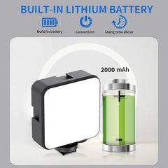 JMARY FM-59R RECHARGEABLE MINI LED LIGHT VIDEO LIGHT CAMERA LIGHT PHOTOGRAPHY LIGHTING LAMP