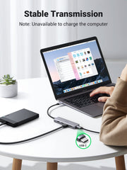 UGREEN 80657 USB 3.0 4-Port Hub – 5Gbps, 1m Cable, Black