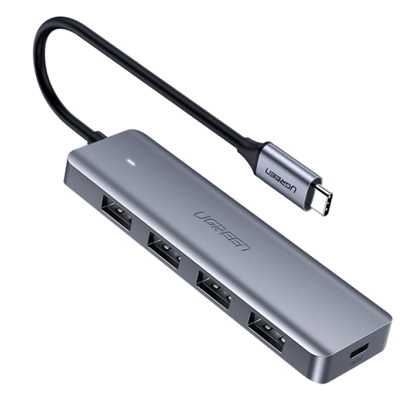 UGREEN USB-C Multifunction Adapter – 3x USB-A 3.0, HDMI 4K, USB-C PD, Space Gray