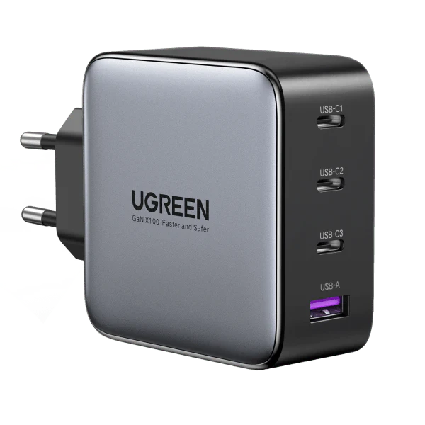 UGREEN 40747 NEXODE 100W USB C GAN CHARGER-4 PORT WALL CHARGER