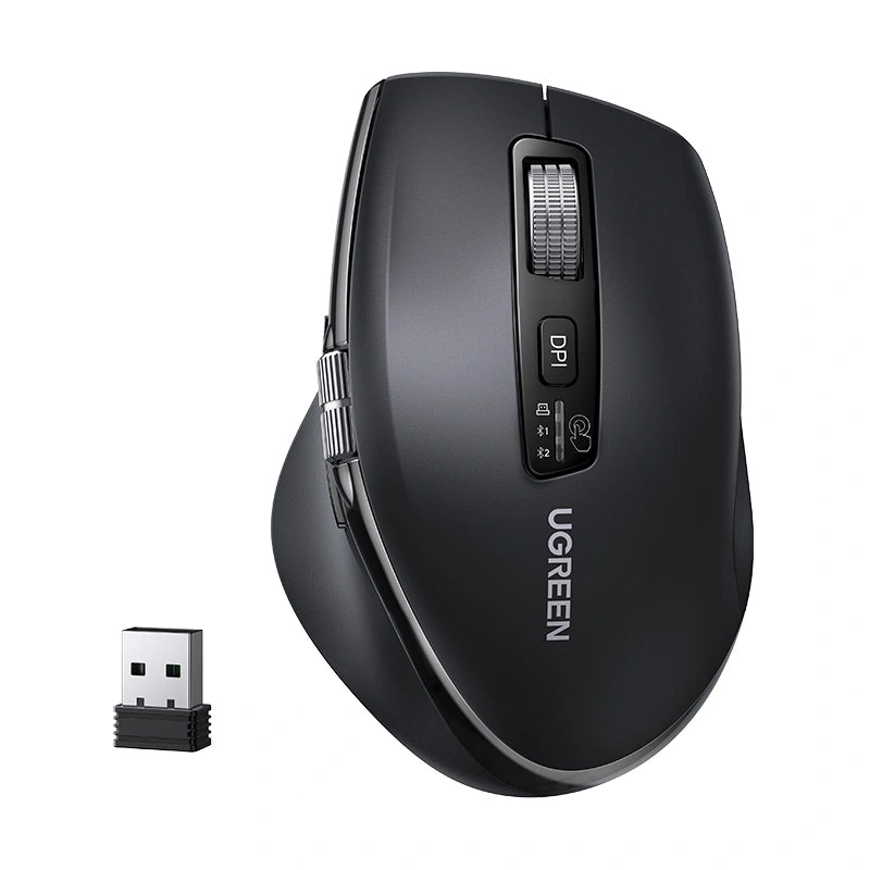 UGREEN 45792 THUMB WHEEL & SIDE SCROLLING MULTI-MODE WIRELESS BLUETOOTH ERGONOMIC MOUSE