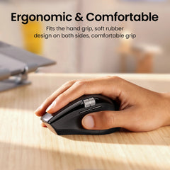 Ugreen 45792 Thumb Wheel & Side Scrolling Multi Mode Wireless Bluetooth Ergonomic Mouse