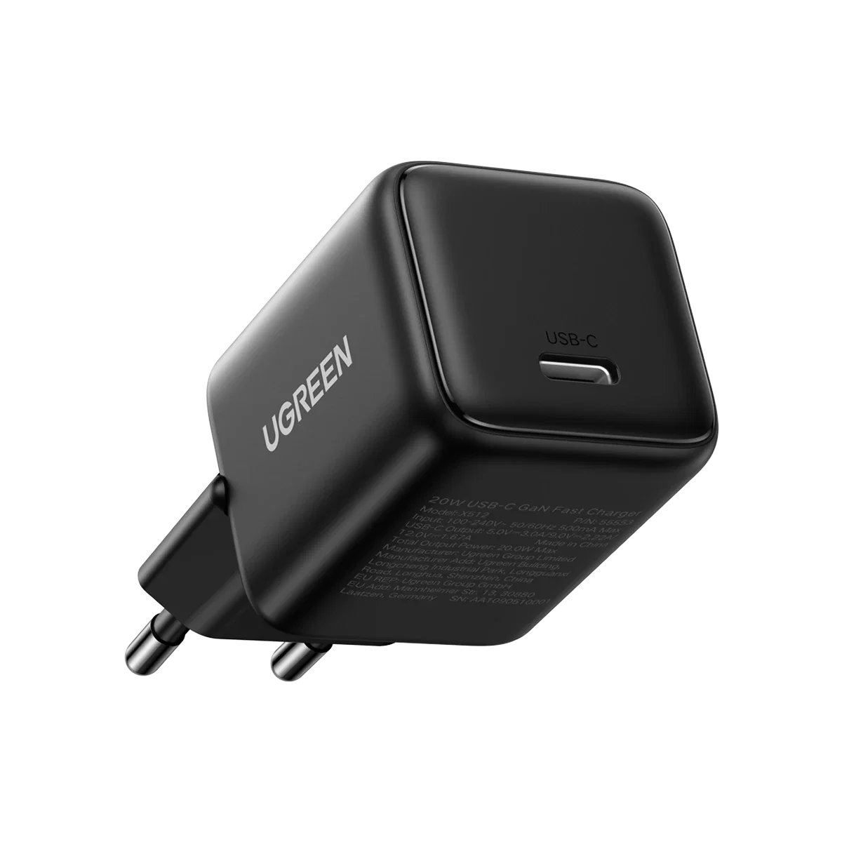 Ugreen 55553 Usb C Gan Infinity Fast Charger 20w Eu