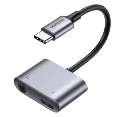 Ugreen 60164 Usb C To 3.5mm Audio With Pd Charger Adapter And Headphone