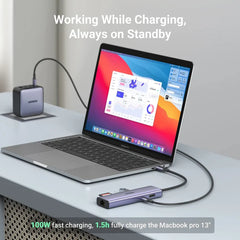 UGREEN 7-in-1 USB-C Hub with 4K@60Hz HDMI, 100W PD & SD/TF Card Reader