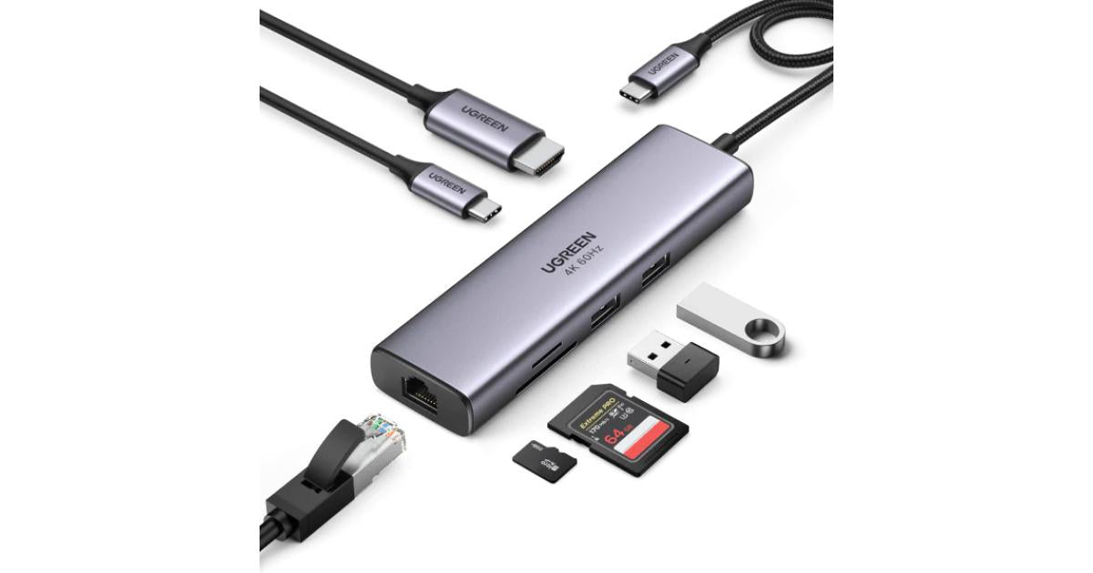 Ugreen 7-in-1 4K HDMI USB C Hub Ugreen 7-in-1 4K HDMI USB C Hub