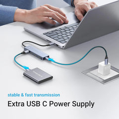UGREEN USB-C to 4-Port USB 3.0 Hub – 5Gbps SuperSpeed