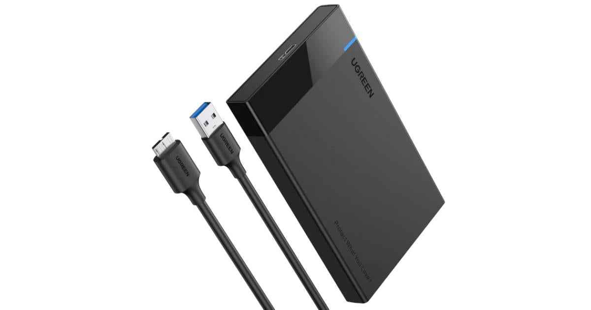 Ugreen USB 3.0 to SATA III Hard Drive Enclosure, data transfer, portable external hard drive